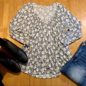 Lucky Brand Floral Boho Top